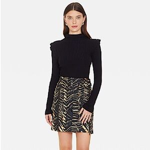 Marie Oliver Jette Skirt in Zebra Print